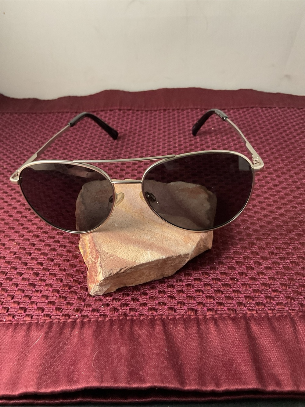 Vince Camuto Silver Frame Sunglasses with Dark Lenses